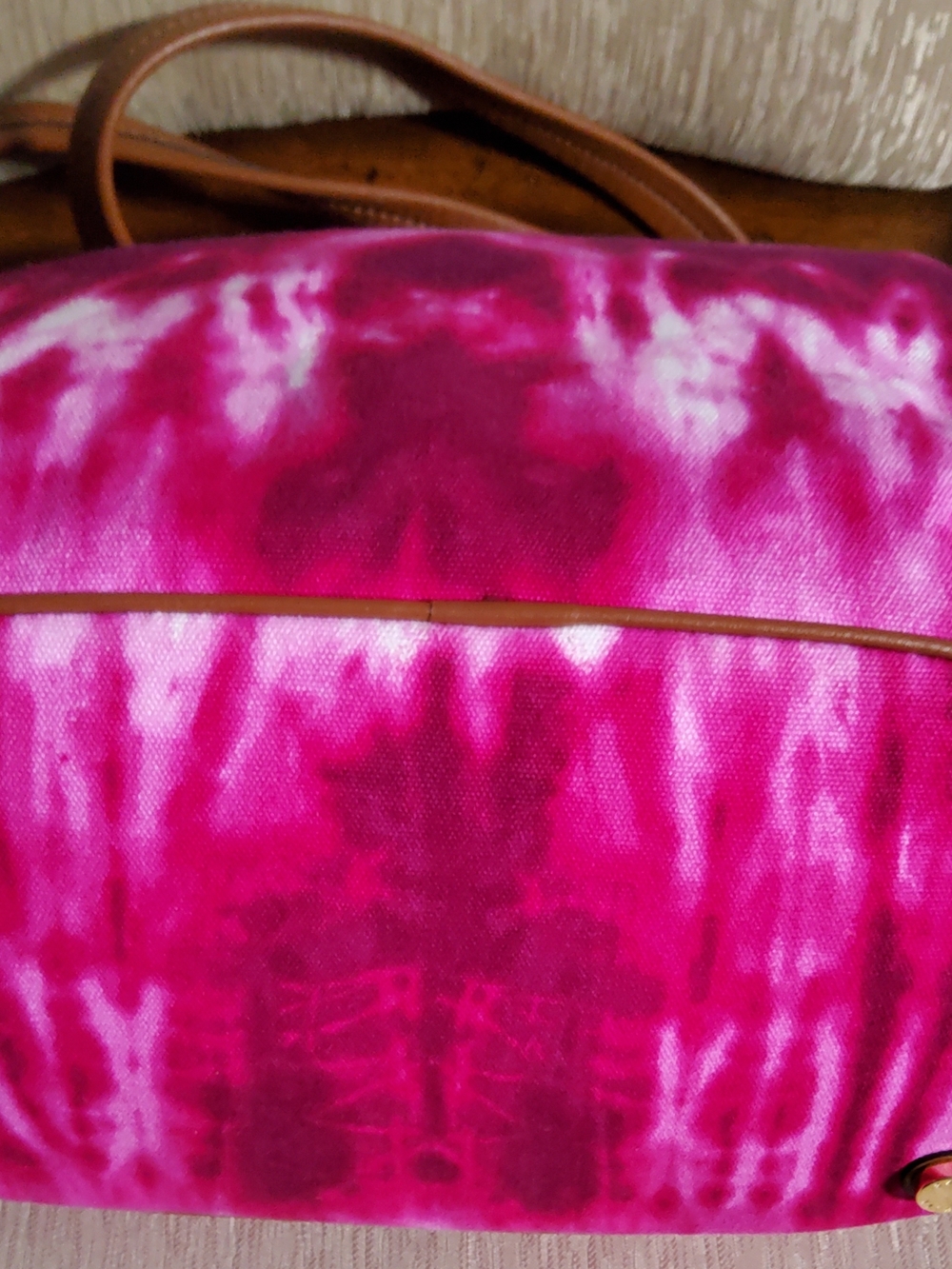 Michael Kors Pink Tie-Dye Drawstring Shoulder Bag - Picture 5 of 8